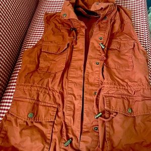 Burnt orange vest